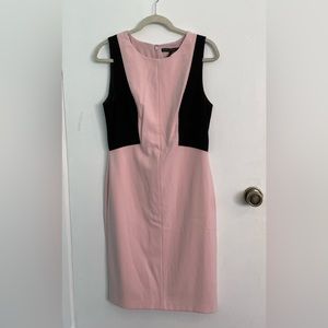 NWOT pink and black White House Black Market dress